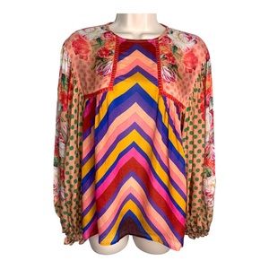 ANTHROPOLOGIE BLANK LONDON Miranda Blouse sz XS‎